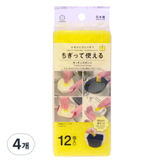 코쿠보 컷팅 수세미, 12개입, 4개