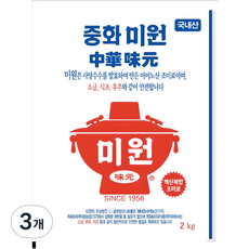 미원 중화요리전용, 2kg, 3개