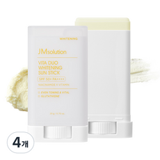 제이엠솔루션 비타 듀오 화이트닝 쿨링 선스틱 SPF50+ PA++++, 20g, 4개