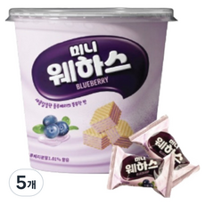 미니웨하스 블루베리맛, 5개, 168g