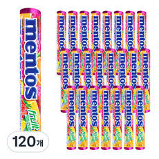 mentos 曼陀珠 水果風味, 37.5g, 120個
