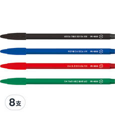 Monami m·eco Plus 簽字筆 3000 4入組, 黑色 + 藍色 + 紅色 + 綠色, 2組