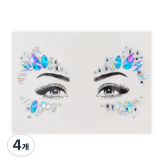 寶石臉部裝飾貼, 01號, 4張