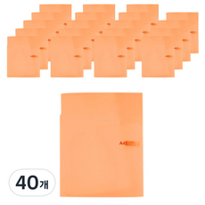 希望文件 PP 雙口袋文件夾04, 橘色, 40個