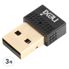 넥시 블루투스 동글 V5.4, NX-BT54, 블랙, 3개
