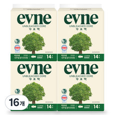 evne 無漂白Core衛生棉, 16個, 14件, 大型