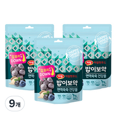 하림펫푸드밥이보약 면역쑥쑥 건강볼 반려견 간식, 현미, 38g, 9개