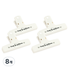 골드팡 레트로 집게 자석클립 화이트, 8개, 1개, 10.2 x 6.4 cm