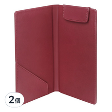 ABEL 力大牌 皮質帳單夾, 紅色, 2個