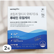뉴트라라이프 초임계 알티지 오메가3 & 루테인 듀얼케어 1개월분 45g, 2개, 60정