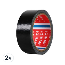 다다 고점도 강력 면 테이프 40mm x 20m, 검정색, 2개