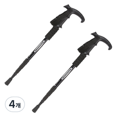 ing 가볍고 튼튼한 4단 등산스틱, 6, 4개