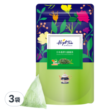 High Tea 伂橙 日本翡翠玉露綠茶, 3.5g, 12包, 3袋