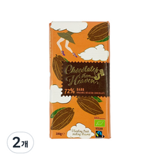 Chocolate From Haven Clean Gel有機黑巧克力 72%, 100g, 2個