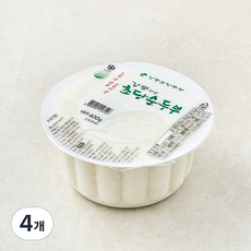 강릉초당두부 강릉하면 초당 순두부, 400g, 4개