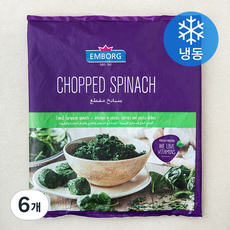엠보그 다진 시금치 (냉동), 6개, 900g
