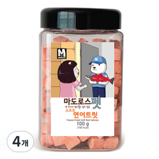 마도로스펫 반려동물 동결건조 간식, 소프트연어, 100g, 4개