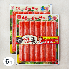 한성기업 속살의미 맛살, 210g, 6개