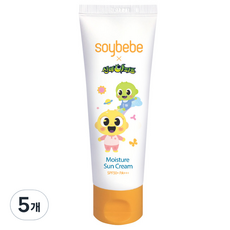 soybebe 神秘公寓 嬰幼兒用防曬霜 SPF50+ PA+++, 5個, 80g