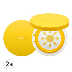 ELROEL Pang Pang 黃色大防曬氣墊 SPF 50+PA++++, 25g, 2個