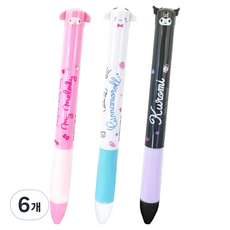 PInK MAnGO 三麗鷗角色 翹耳 2色原子筆, 6個, 隨機出貨