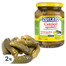 ZUCCATO Jucato酸黃瓜 調味料, 330g, 2個