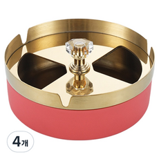 캐시리치 컬러 디자인 냄새차단 재떨이 10 x 4 cm, 로즈핑크, 4개