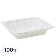 아이엔피 실링 트레이 용기 바디만 화이트 1512-3 15 x 12 x 3 cm, 100개, 1개입