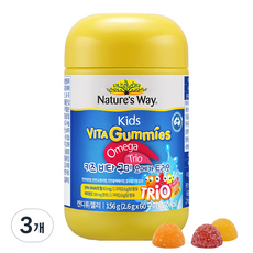Nature's Way 孩童維他命Omega軟糖, 60顆, 3罐