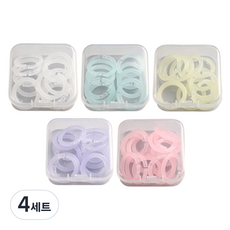 일상속반짝 컬러 카드링 20개입 x 5종 세트, 4세트, 20mm