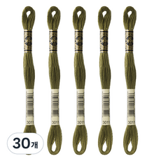 브랜드얀 DMC 자수실 25번사, 3011번, 30개