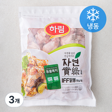 하림 동물복지 인증 자연실록 IFF 닭봉 (냉동), 800g, 3개