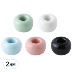 MEO 陶瓷牙刷架 5件組, 混合色, 2套