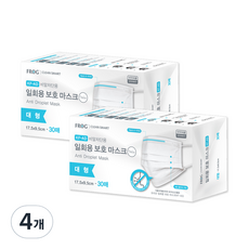 프로그 오리오 일회용 보호 마스크 대형 KFAD, 30개입, 4개