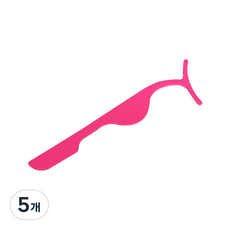 y-chu 優質寬版睫毛夾, 粉紅色, 5個