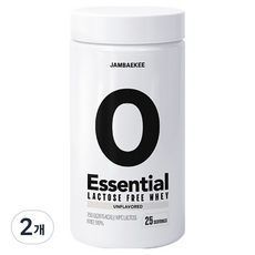 잠백이 에센셜 락토프리 웨이프로틴 파우더 무맛, 750g, 2개