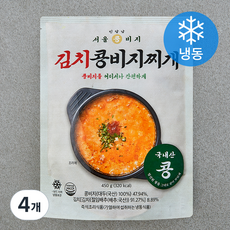 서울콩비지 김치 콩비지찌개 (냉동), 450g, 4개