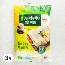 풀무원 지구식단 납작두유면, 800g, 3개
