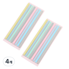 포근상점 밑줄 하이라이터 롱 인덱스스티커 파스텔 8색, 4개, 1개입