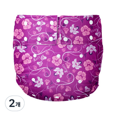천 방수 바지 성인기저귀 12 플라워, 1개입, 2개