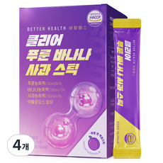 Better Health Barrel Health Clear李子香蕉蘋果條 15入, 4個, 270g