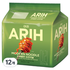 아리 모던누들 김볶음면 오리지널 130g, 12개