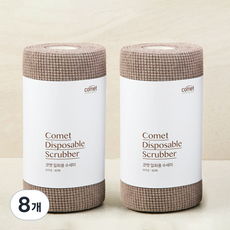 코멧 일회용 수세미, 브라운, 8개, 80개입