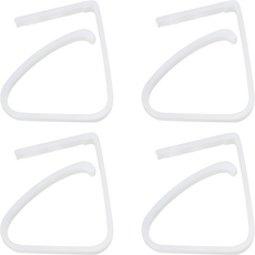 FOX RUN 桌布固定夾, 4個, 白色