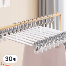 휴다온 논슬립 치마 바지걸이, 화이트, 30개