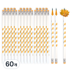 다다 플라워 삼각연필 연필, 옐로우, 60개