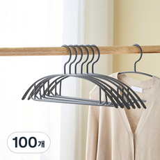 LIV MOM 防肩角基本款針織衣架, 100個, 黑色