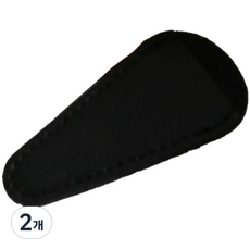 새벽노을 엔틱 빈티지 자수 가위 케이스, 블랙, 2개