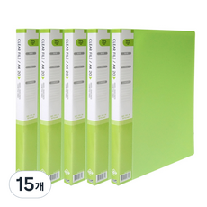 Heemang 透明文件夾 20頁, 淺綠色, 15個