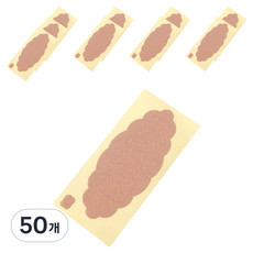 프리미엄 겨드랑이 땀 흡수 패드 스킨색 TYPE 02, 50개